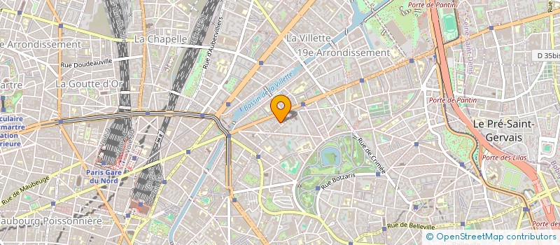 localisation de l'entreprise CF PRO  PARIS