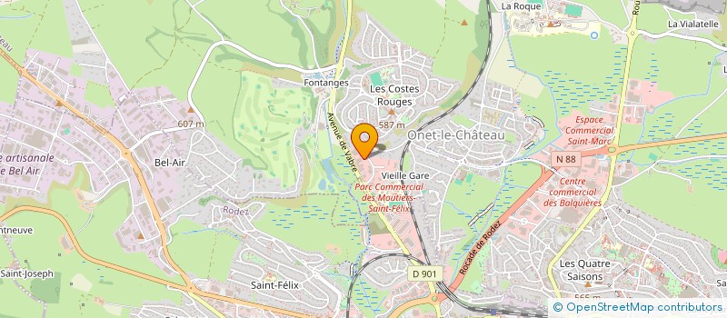 localisation de l'entreprise CF RUTENES  ONET-LE-CHATEAU