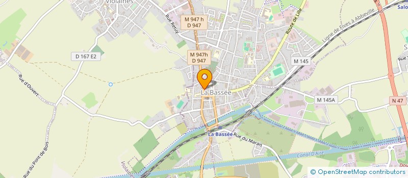 localisation de l'entreprise CF SECURITE  LA BASSEE