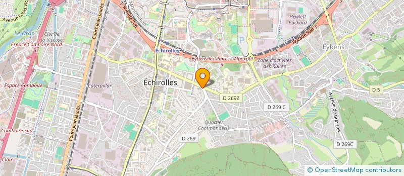 localisation de l'entreprise CF SERVICES à ECHIROLLES