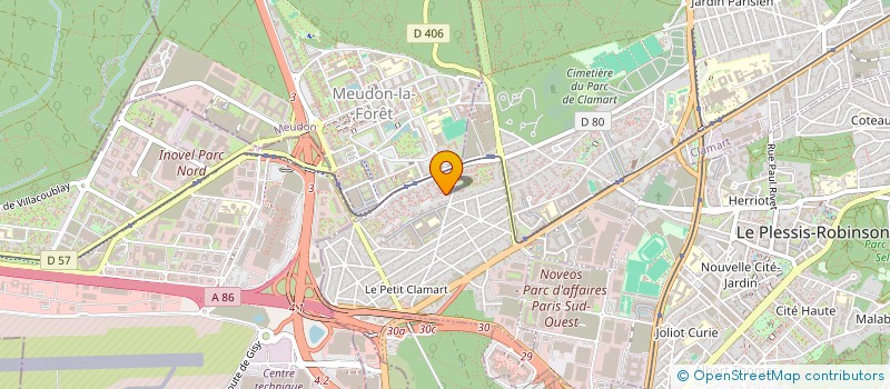 localisation de l'entreprise CF SERVICES à CLAMART