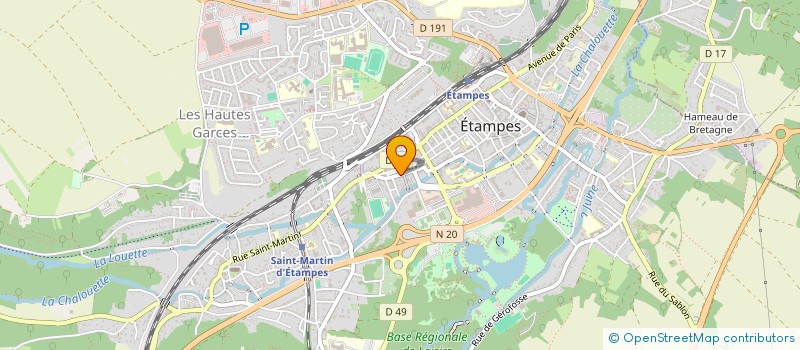 localisation de l'entreprise CF SOLEIL à ETAMPES