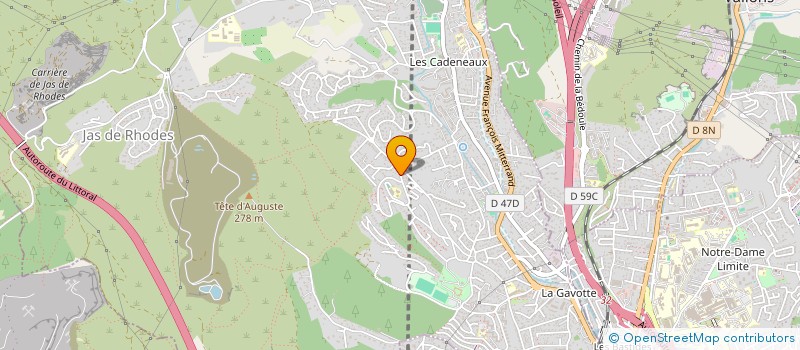 localisation de l'entreprise CF SUD à LES PENNES-MIRABEAU