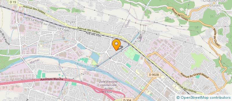 localisation de l'entreprise CF TECH  THYEZ