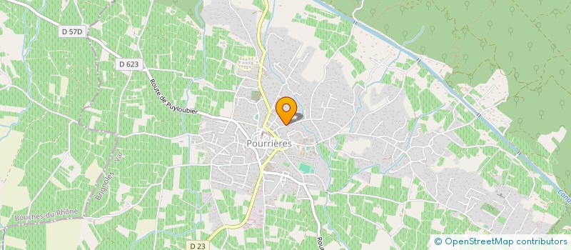 localisation de l'entreprise CF TELECOM ET SECURITE  POURRIERES