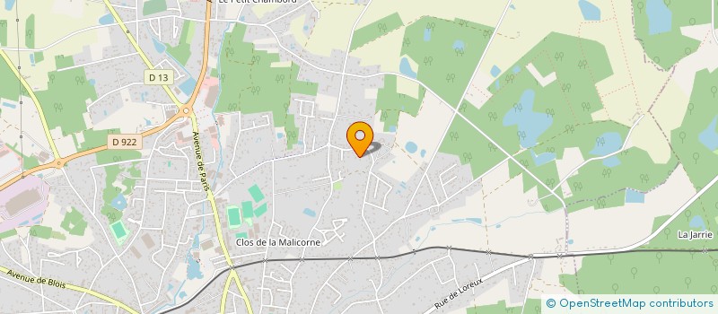 localisation de l'entreprise CF TERRASSEMENT  GIEVRES