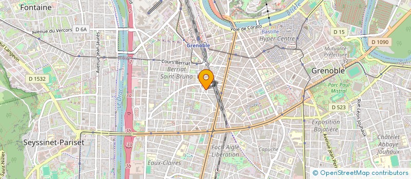 localisation de l'entreprise CF TOITURE  GRENOBLE