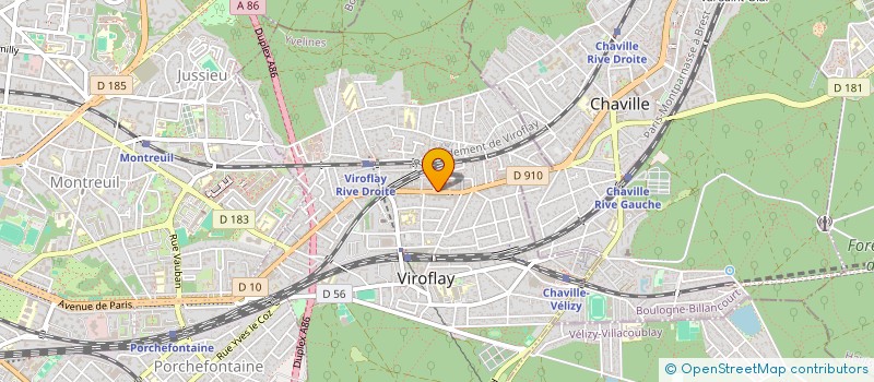 localisation de l'entreprise CF VIROFLAY  VIROFLAY