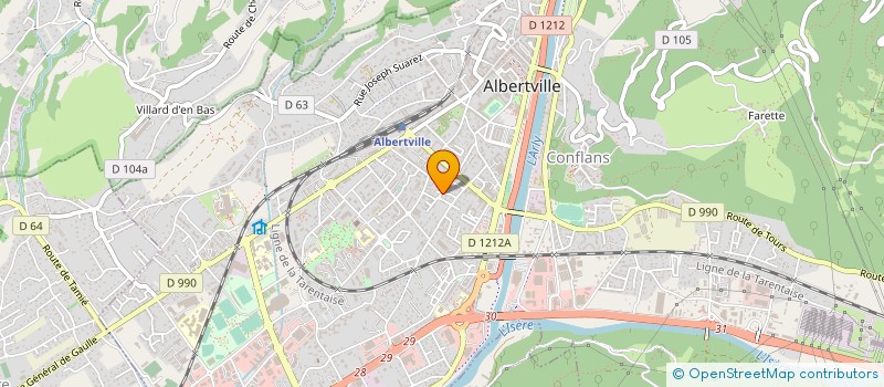 localisation de l'entreprise CF2C IMMO  GILLY-SUR-ISERE