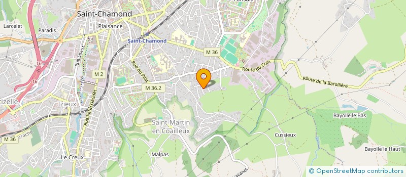 localisation de l'entreprise CF2I SOLUTIONS INDUSTRIELLES à SAINT-CHAMOND