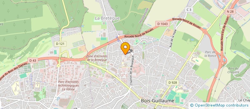 localisation de l'entreprise CF2ID à BOIS-GUILLAUME