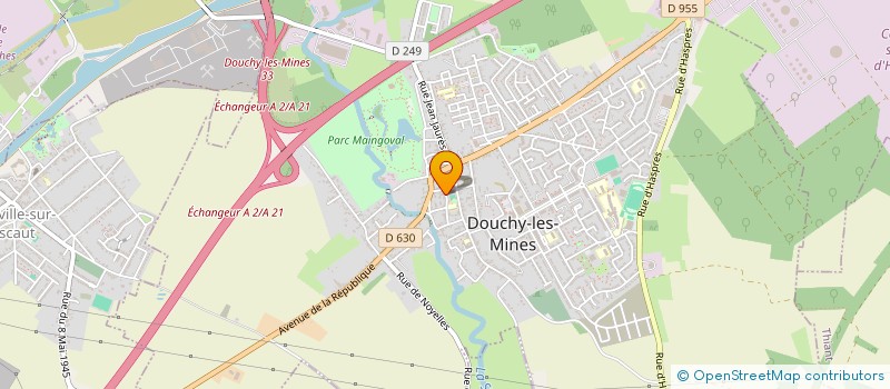 localisation de l'entreprise CF2M à DOUCHY-LES-MINES