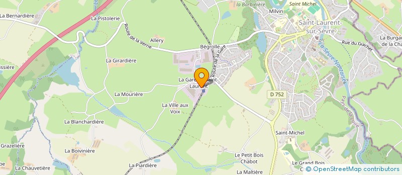 localisation de l'entreprise CF2V  SAINT-LAURENT-SUR-SEVRE