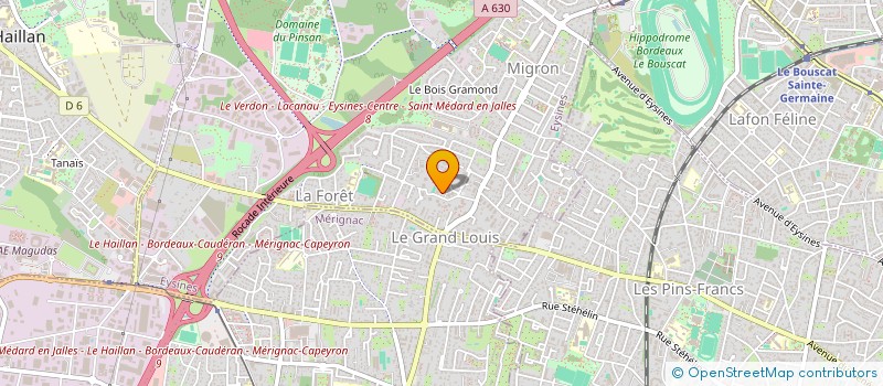 localisation de l'entreprise CF33 à EYSINES