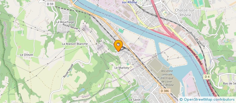 localisation de l'entreprise CF3J  GIVORS