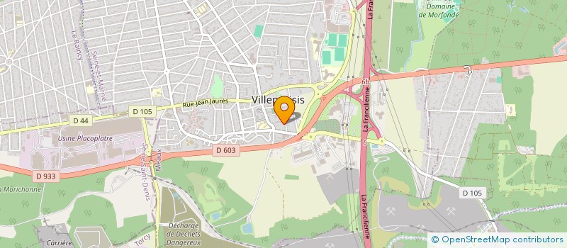 localisation de l'entreprise CF77  VILLEPARISIS