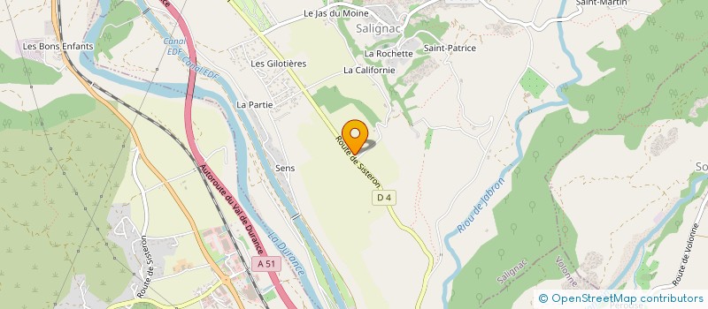 localisation de l'entreprise CFA AUGUSTE PERRET  SALIGNAC