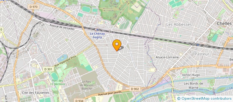 localisation de l'entreprise CFA BATIMENT à GAGNY