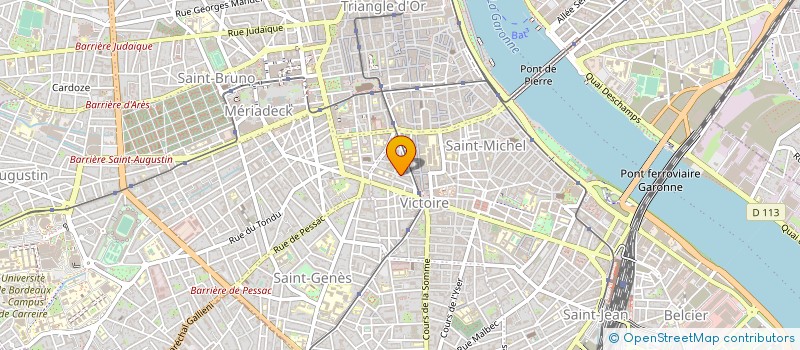 localisation de l'entreprise CFA CENTRE DE FORMATION ADAGE à BORDEAUX