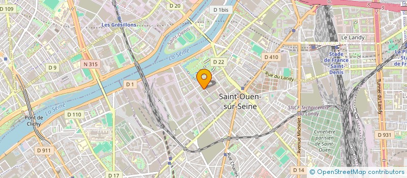 localisation de l'entreprise CFA MAYELA à SAINT-OUEN-SUR-SEINE