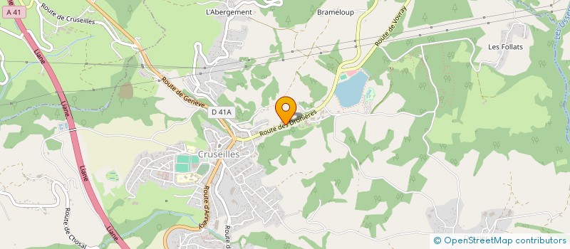 localisation de l'entreprise CFA MFR LES DRONIERES à CRUSEILLES