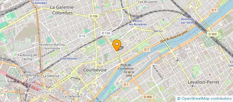 localisation de l'entreprise CFA MOBILITES & LOGISTIQUE DURABLE à COURBEVOIE