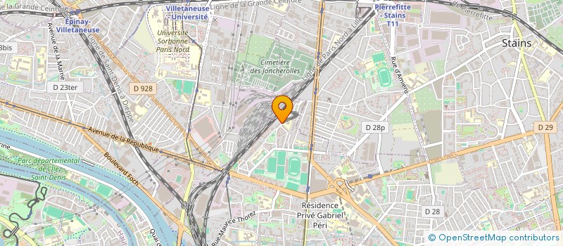 localisation de l'entreprise CFA SERVICES à SAINT-DENIS