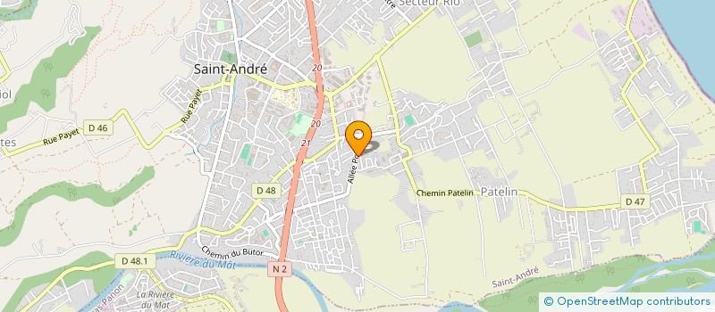 localisation de l'entreprise CFA TERRITOIRE ET METIERS à SAINT-ANDRE