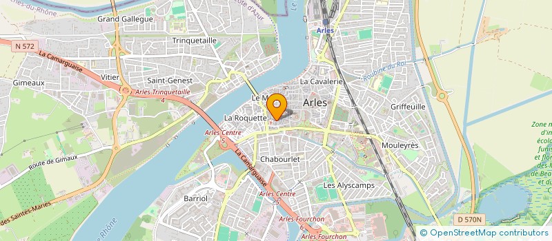 localisation de l'entreprise CFB IMMO à ARLES