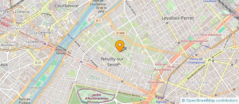 localisation de l'entreprise CFB INVEST à NEUILLY SUR SEINE