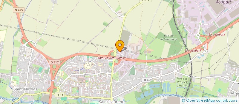 localisation de l'entreprise CFB2I  SAINT-LAURENT-BLANGY