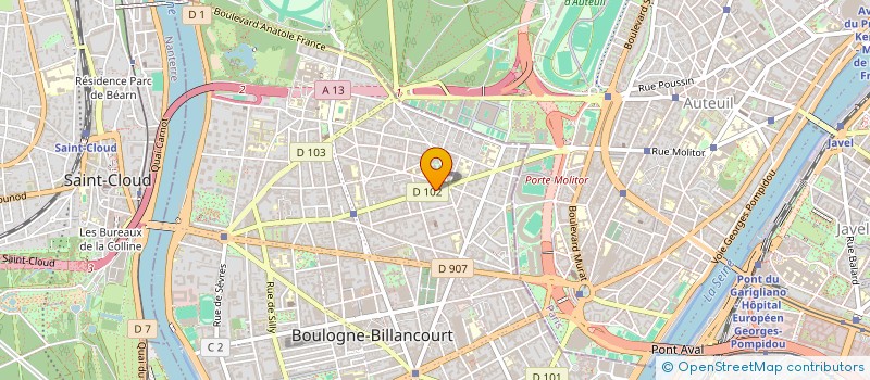 localisation de l'entreprise CFBA-CIE FRANCAISE BOULOGNE AUTOMOBILES à BOULOGNE-BILLANCOURT