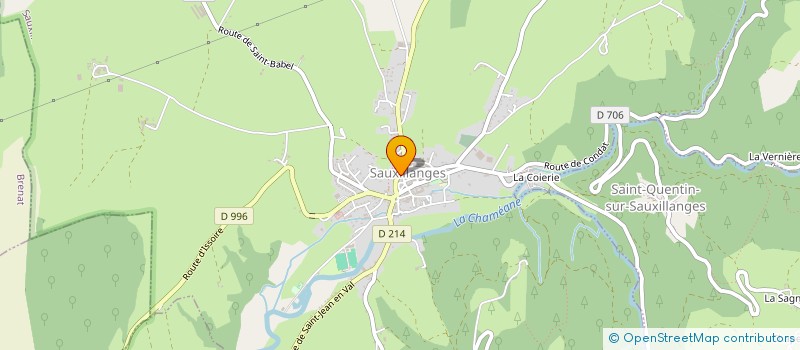 localisation de l'entreprise CFC  SAUXILLANGES