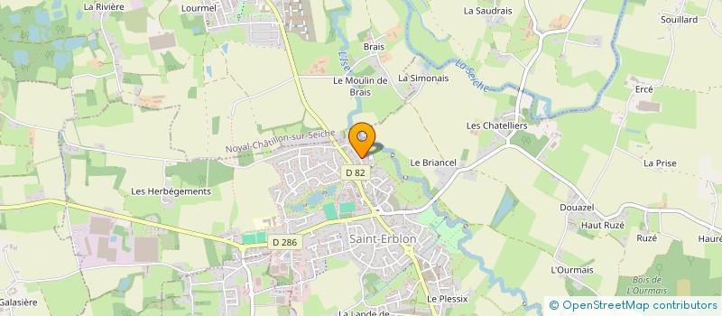 localisation de l'entreprise CFC  SAINT-ERBLON