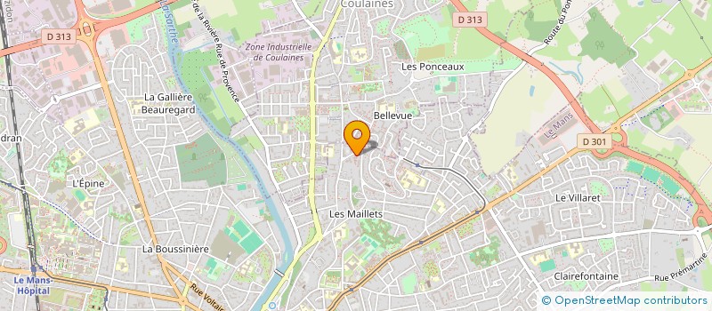 localisation de l'entreprise CFC 72  LE MANS