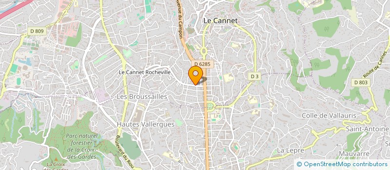 localisation de l'entreprise CFC CONSULTANTS COTE D'AZUR à LE CANNET