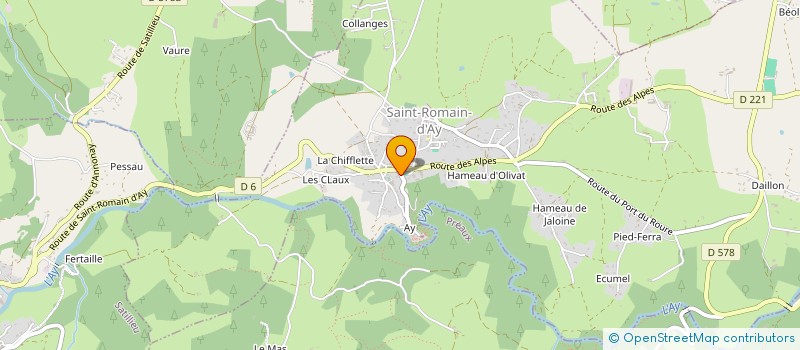 localisation de l'entreprise CFC GUILLERME  SAINT ROMAIN D'AY