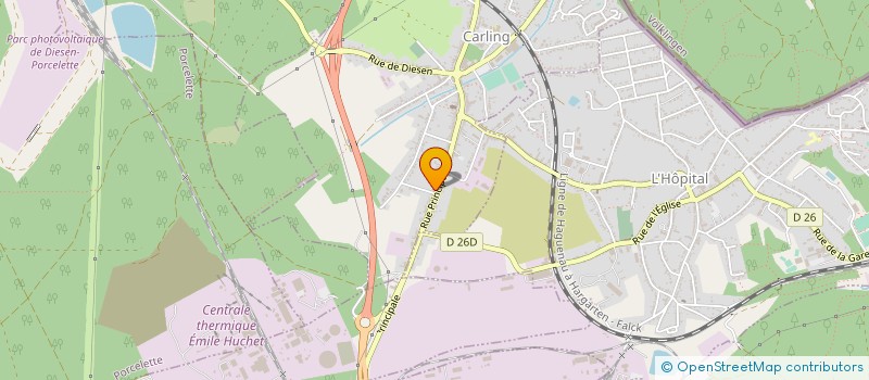 localisation de l'entreprise CFC SARL  CARLING