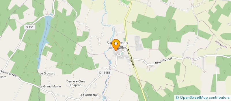 localisation de l'entreprise CFC TRANSPORTS  SAINT-SIMON-DE-BORDES