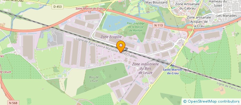 localisation de l'entreprise CFC TRANSPORTS à SAINT-MARTIN-DE-CRAU