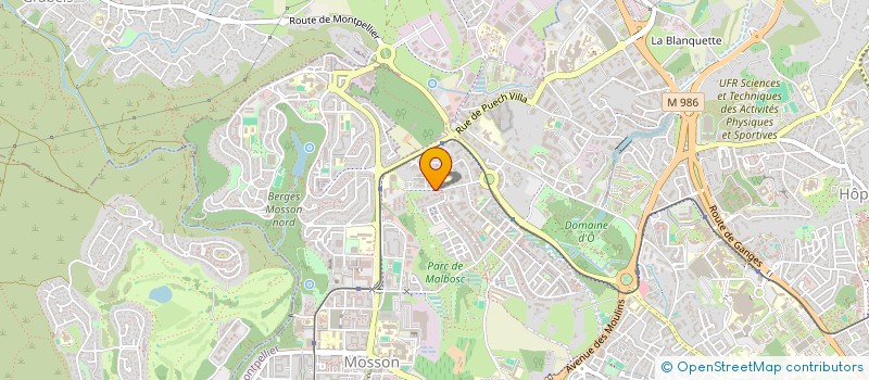 localisation de l'entreprise CFCE TP à MONTPELLIER