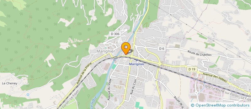 localisation de l'entreprise CFCI à MARIGNIER