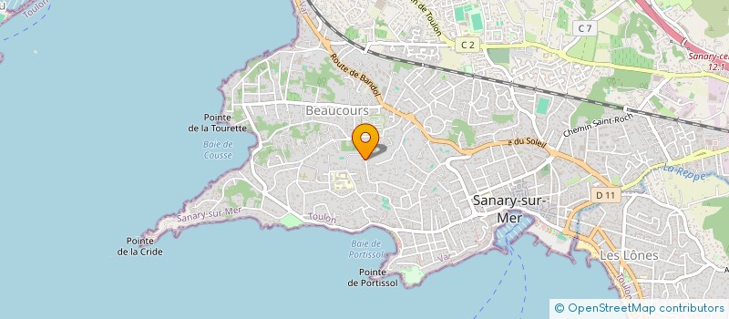 localisation de l'entreprise CFCJ PATRIMONIAL  SANARY-SUR-MER