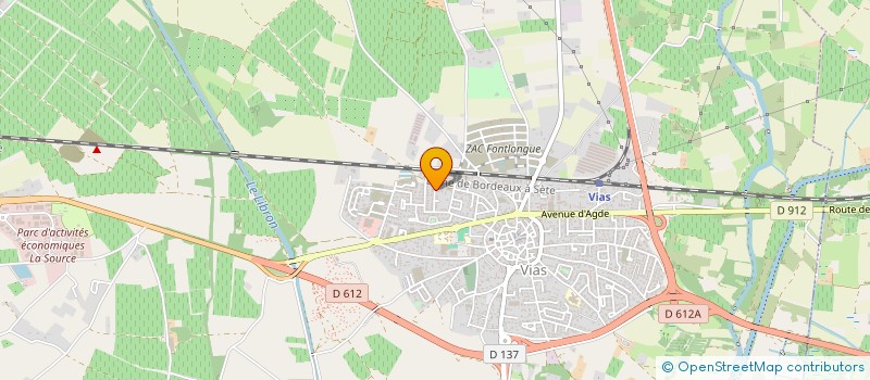 localisation de l'entreprise CFD  VIAS