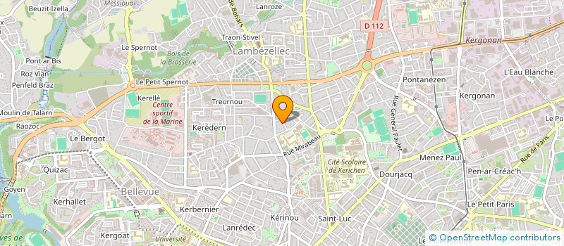 localisation de l'entreprise CFD  BREST