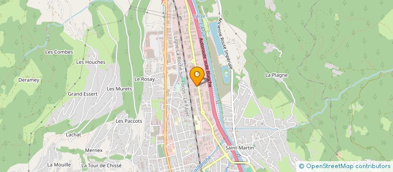 localisation de l'entreprise CFD COURANTS FAIBLES DISTRIBUTION  SALLANCHES