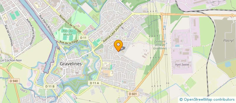 localisation de l'entreprise CFD IMMO à GRAVELINES