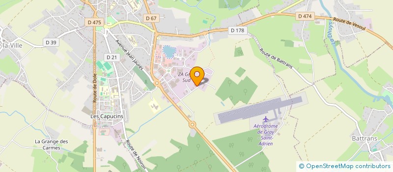 localisation de l'entreprise CFD METAL à GRAY