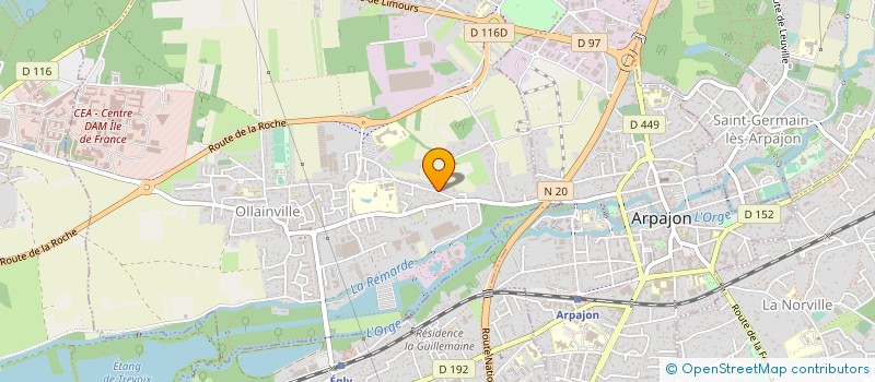 localisation de l'entreprise CFD SERVICES  OLLAINVILLE