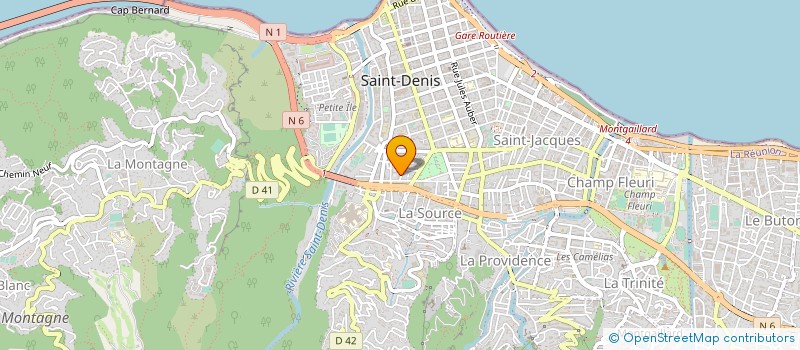 localisation de l'entreprise CFDT EDUCATION FORMATION RECHERCHE PUBLIQUES REUNION  SAINT-DENIS